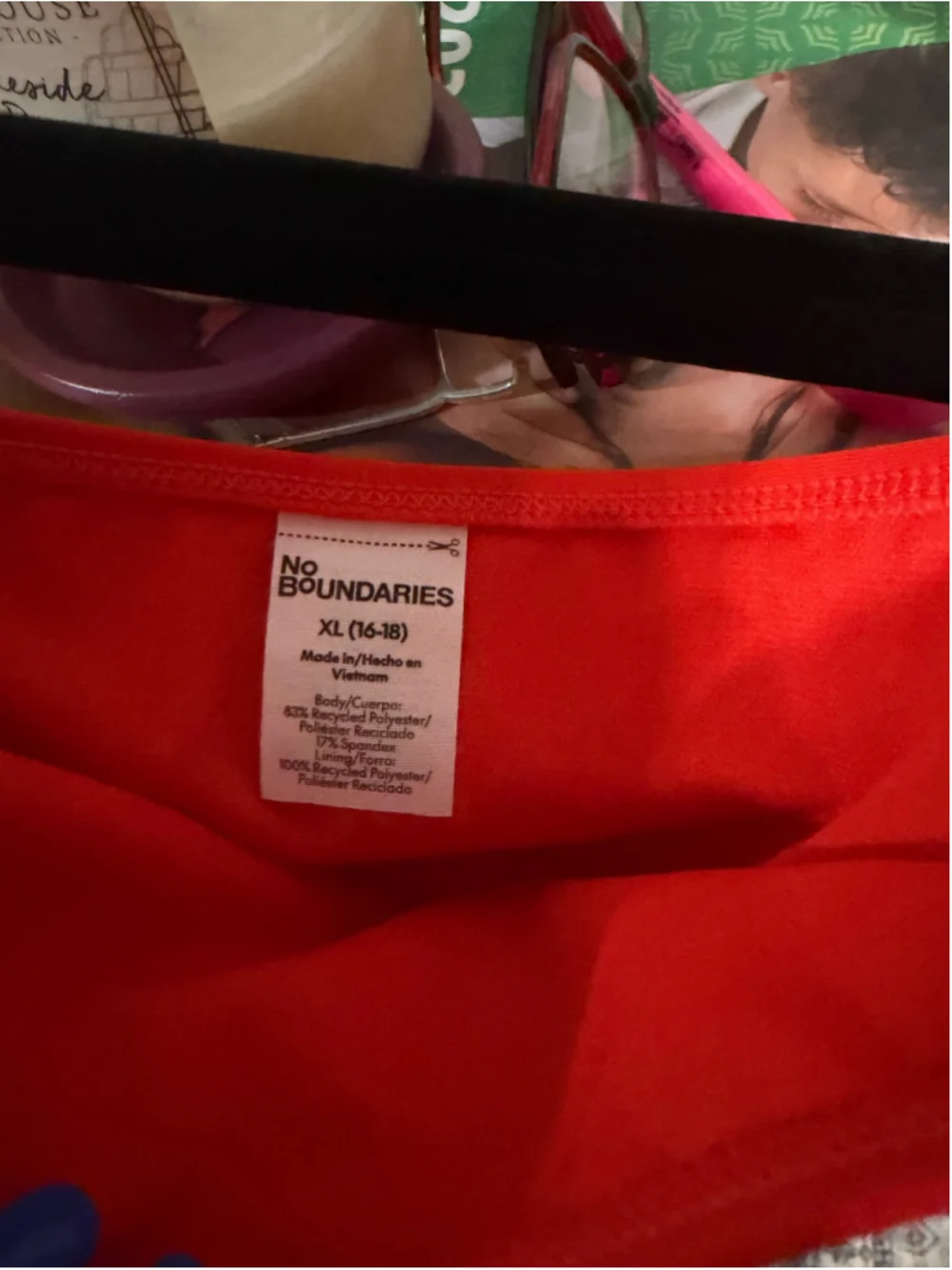 Women's No Boundaries Bikini Swim Bottom Red XL